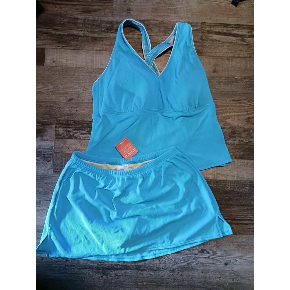 Lands' End Blue Tankini Set